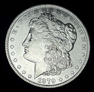 1879-O Morgan Silver Dollar AU58