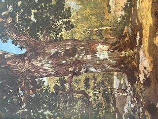 Claude Monet "Bodmer Oak, 1865" Print.
