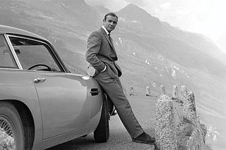 Sean Connery, James Bond, Aston Martin DB5 Print