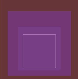Josef Albers Homage to the Square "Purple" Offset Lithograph