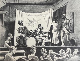 Thomas Hart Benton "Minstrel Show, 1934" Print