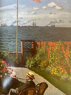 Claude Monet "Garden at Sainte-Adresse, 1867" Print.
