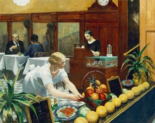Edward Hopper "Tables for Ladies, 1930" Offset Lithograph