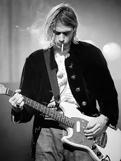 Kurt Cobain "Smoking, Guitar" Print