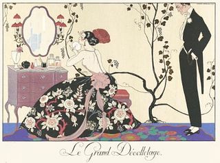 George Barbier "Le Grand Decolletae, 1924" Print