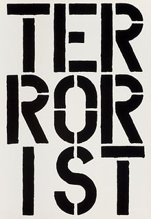Christopher Wool "Terrorist" Print