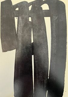 Pierre Soulages "Peinture, 3 auot 1971" Print.