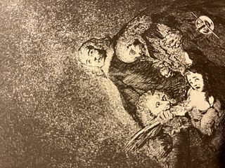 Francisco Goya "Qual la descanoman" Print.