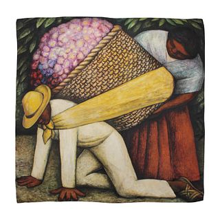 Diego Rivera Silk Scarf