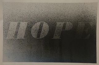 Ed Ruscha "Hope, 1998" Offset Lithograph