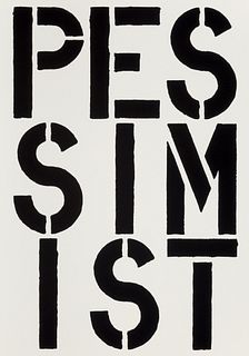 Christopher Wool "Pessimist" Print