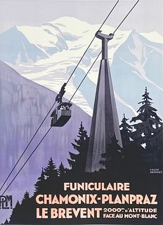 Roger Broders "Chamonix Mont Blanc, France" Poster