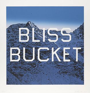Ed Ruscha "Bliss Bucket, 2010" Offset Lithograph