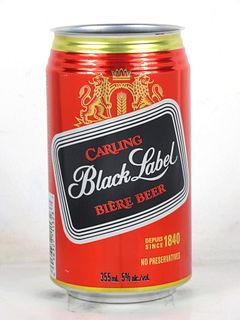 1996 Carling Black Label 350ml Beer Can Molson Canada