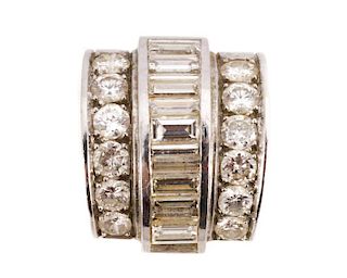 Platinum & Diamond Slide Necklace Pendant