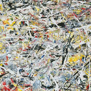 Jackson Pollock "White Light, 1954" Canvas Print