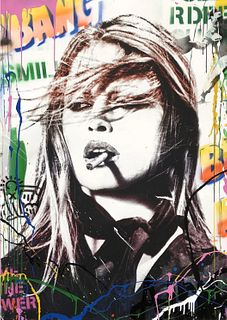 Mr. Brainwash "Brigitte Bardot" Offset Lithograph