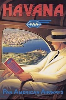 "Pan American Airways, Havana" Travel Poster