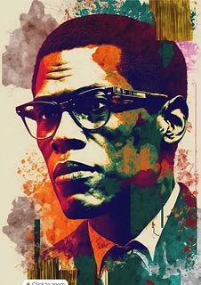 Malcolm X "Untitled" Print