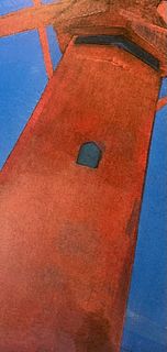Piet Mondrian "The Red Mill" Print.