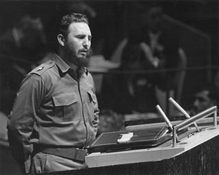 Fidel Castro "Speech" Print