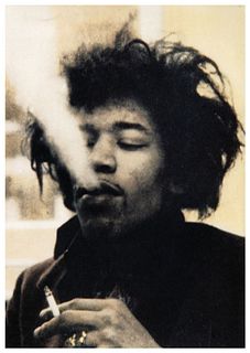 Jimi Hendrix "Smoking" Print
