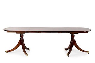 English Regency Style Mahogany Dining Table