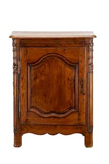 French Provincial Louis XV Style Oak Cabinet