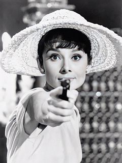Audrey Hepburn "Gun" Print