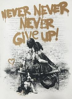 Mr. Brainwash - Don't Give Up (Gold)