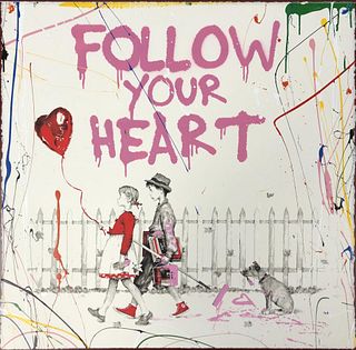 Mr. Brainwash - Follow Your Heart (Pink) Unique
