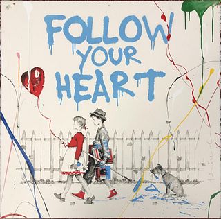Mr. Brainwash - Follow Your Heart (Blue) Unique