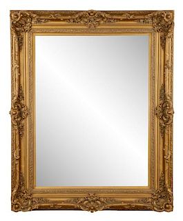 Large Gold Neoclassical Style Wall Mirror