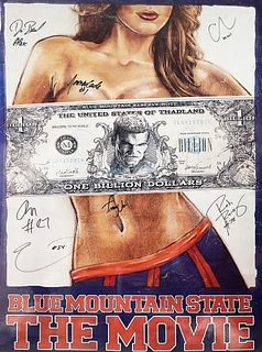 Unknown Artist - Blue Mountain State The Movie Signed Poster