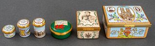 Halcyon Days Enamels Prince of Wales Group 6 Boxes