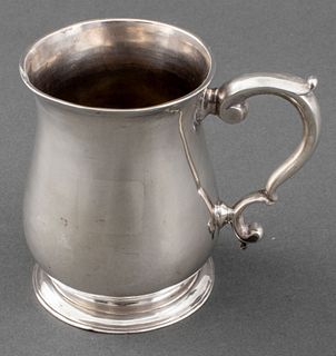 George III Sterling Silver Pint Mug, 1736