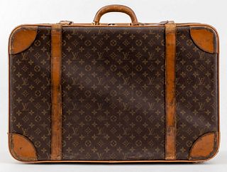 Louis Vuitton Leather Strap Soft-Side Luggage Case