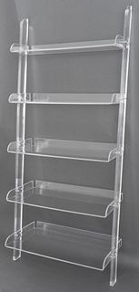 Modern Clear Acrylic Ladder Shelves