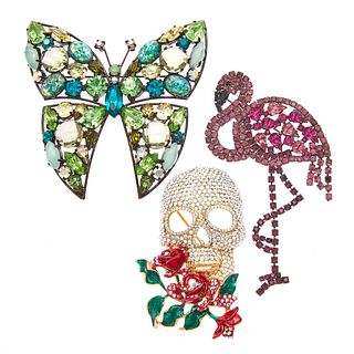 Butler and Wilson Collection of Figural Rhinestone Pins