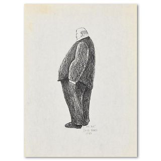Charles Lynn Bragg, "Mr. Big" Original Pencil Drawing, Hand Signed with Letter of Authenticity
