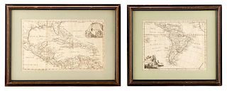 Collection of 2 Thomas Jefferys Maps, circa 1772