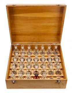 Traveling Apothecary Glass Bottle Set in Box