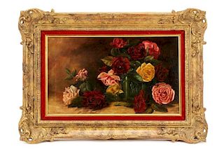 Mary Elizabeth Duffield, "Floral Still Life", Oil