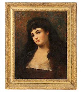 Charles Beauregard, "Portrait of Lucia Franks"