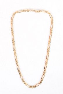 A 14k Gold Figaro Chain