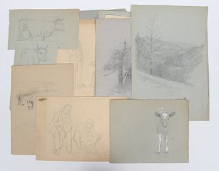 Frank M. Gregory (Born 1848) Group of Sketches