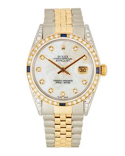A Rolex DateJust wristwatch