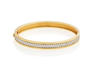 A Cartier diamond bangle bracelet