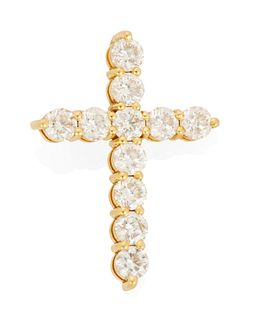 A Jason of Beverly Hills diamond cross pendant