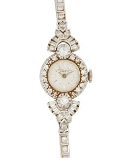 An International Watch Co. diamond wristwatch